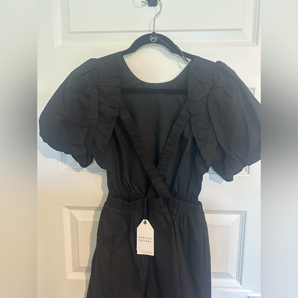 NWT English Factory Cut-Out Poplin Mini Dress - Picture 10 of 10